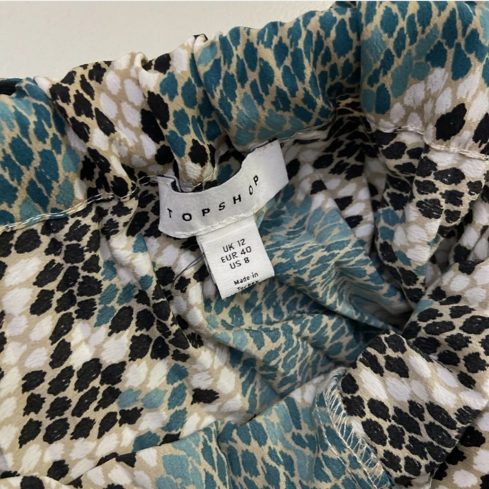 Topshop Women’s Green Snake Print Python Print Mi… - image 6